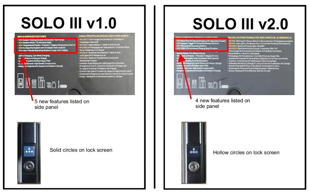 arizer solo 3 v1 vs Arizer solo 3v2