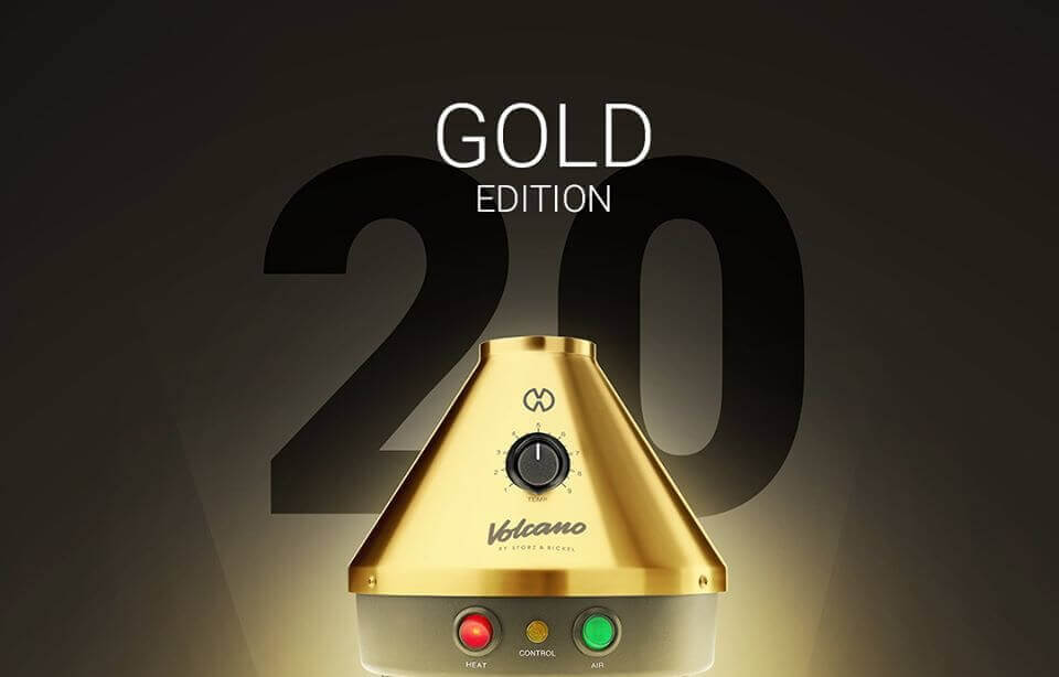 Gold Volcano vaporizer