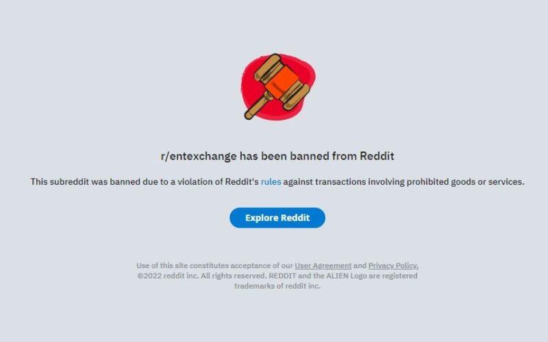 reddit entexchange ban