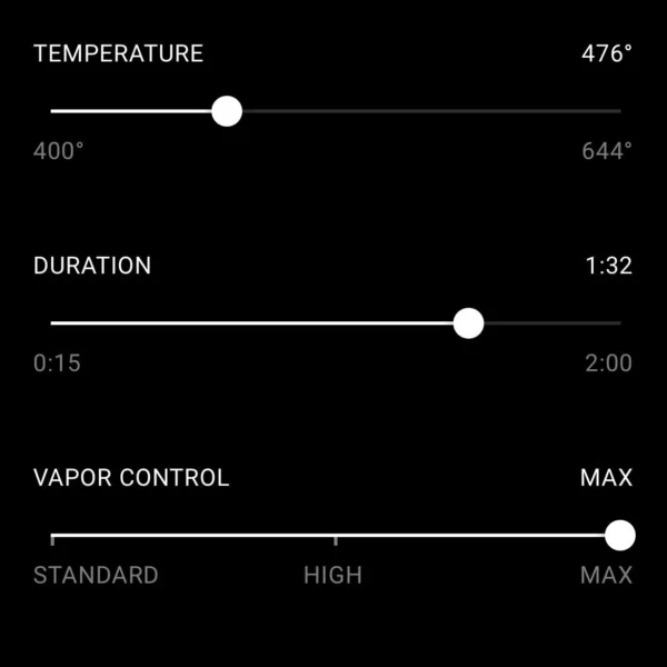 new peak pro app controls