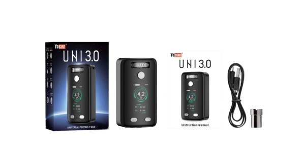 Yocan uni 3.0 comes with